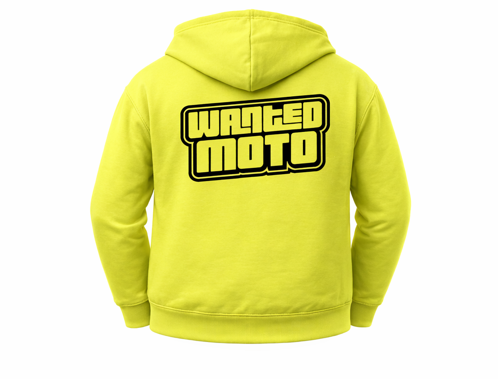 PREORDER High Visibility Zip-Up Logo Hoodie