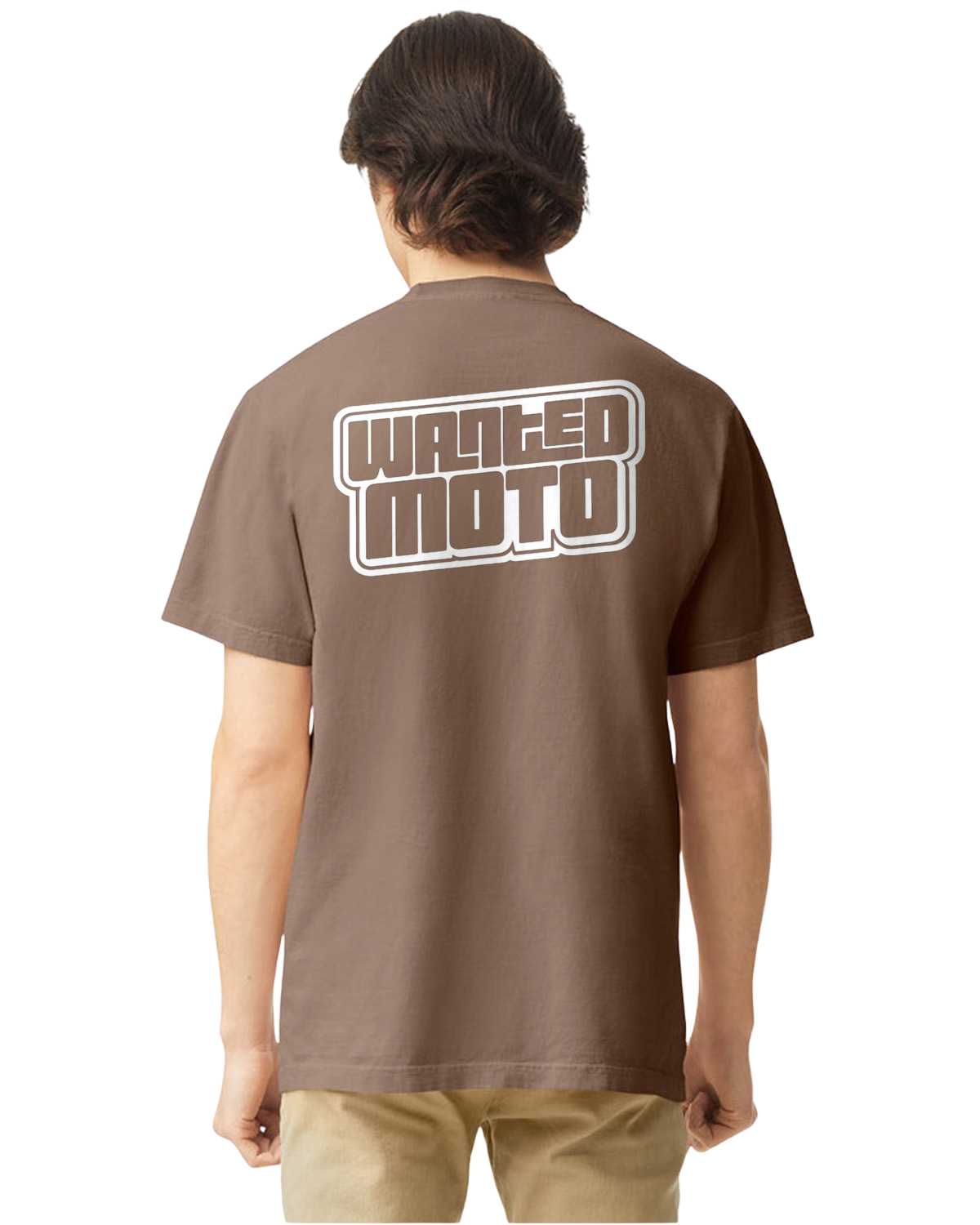 Brown Double Logo Tee